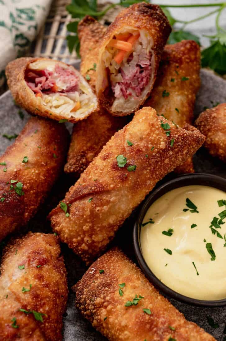 corned beef egg rolls