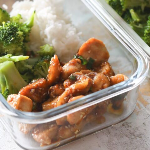 orange chicken meal prep