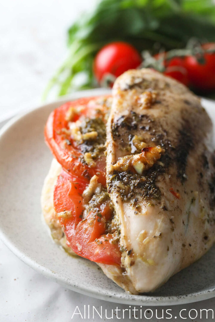 mozzarella stuffed chicken pesto