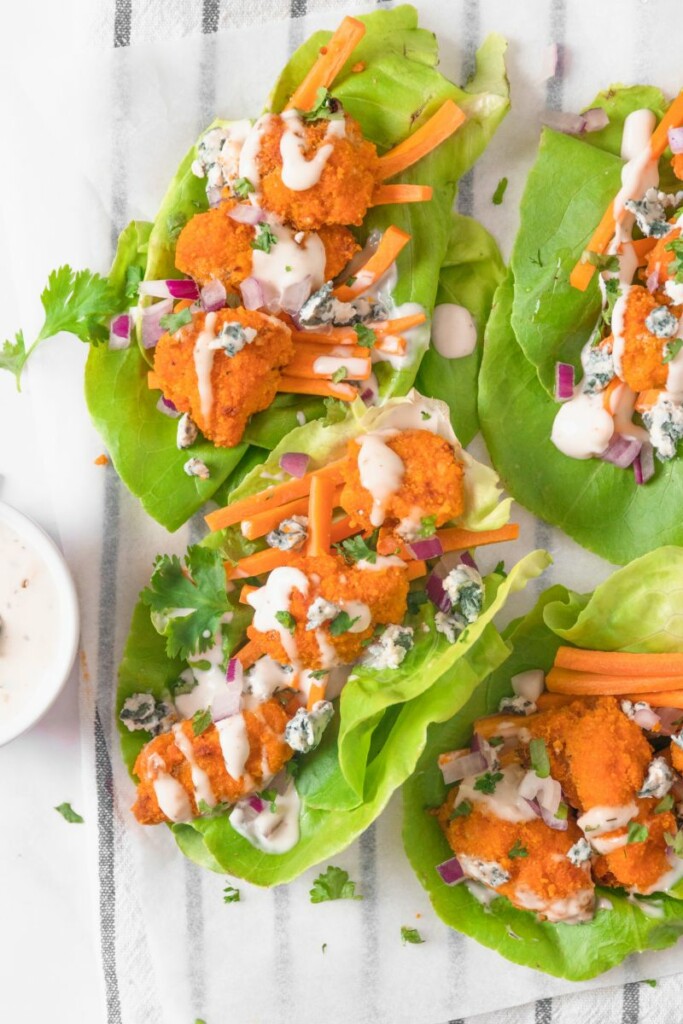 buffalo chicken lettuce wraps