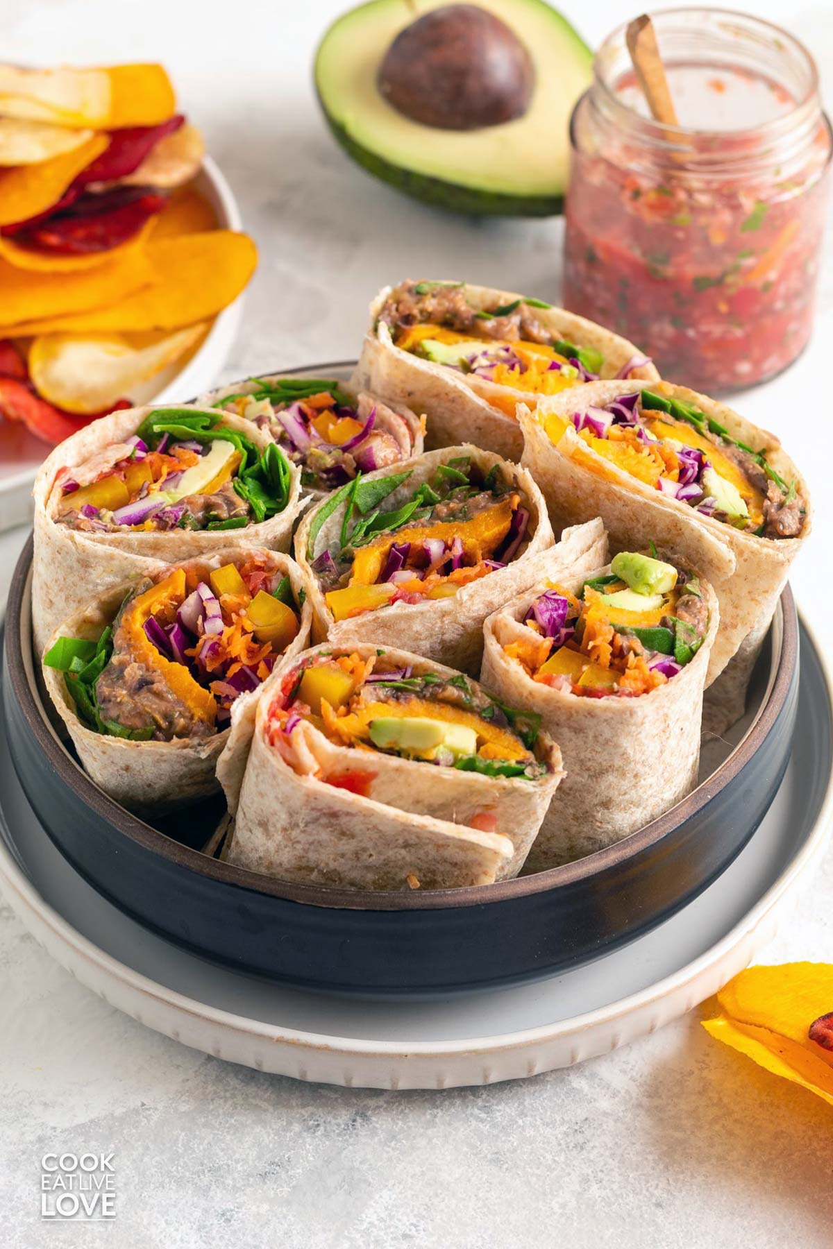 Vegetarian Tortilla Wraps Recipe - Flavours Treat