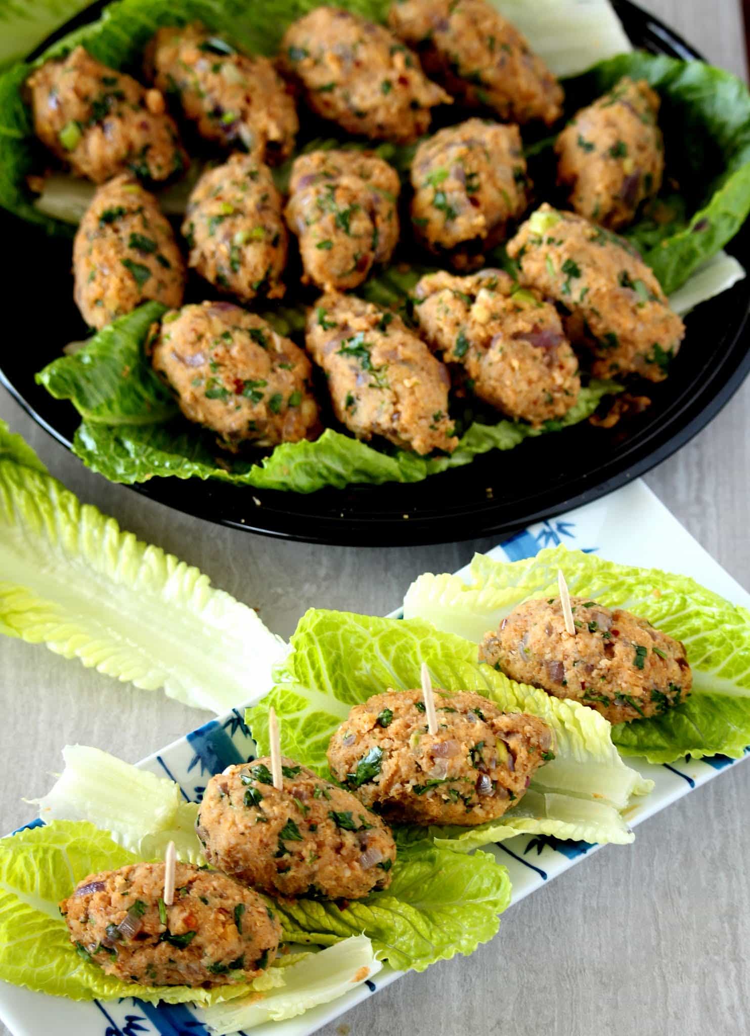 Turkish red lentil and bulgur kofte