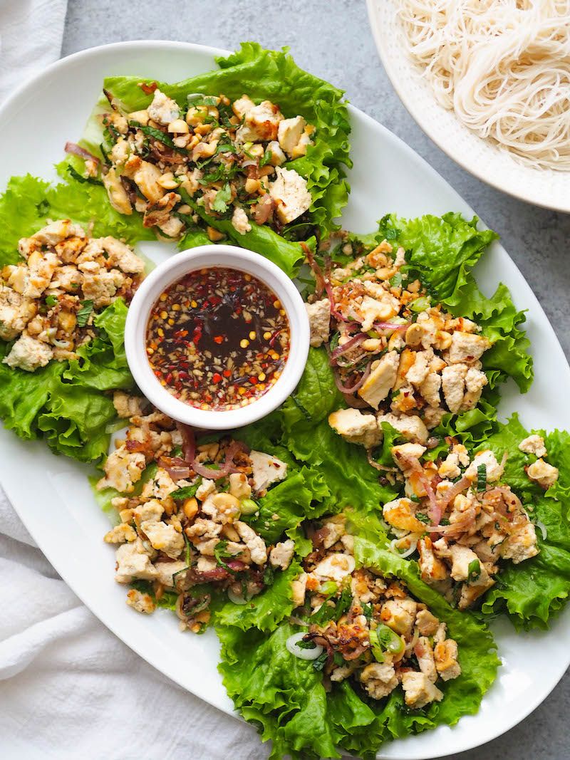 tofu lettuce wraps