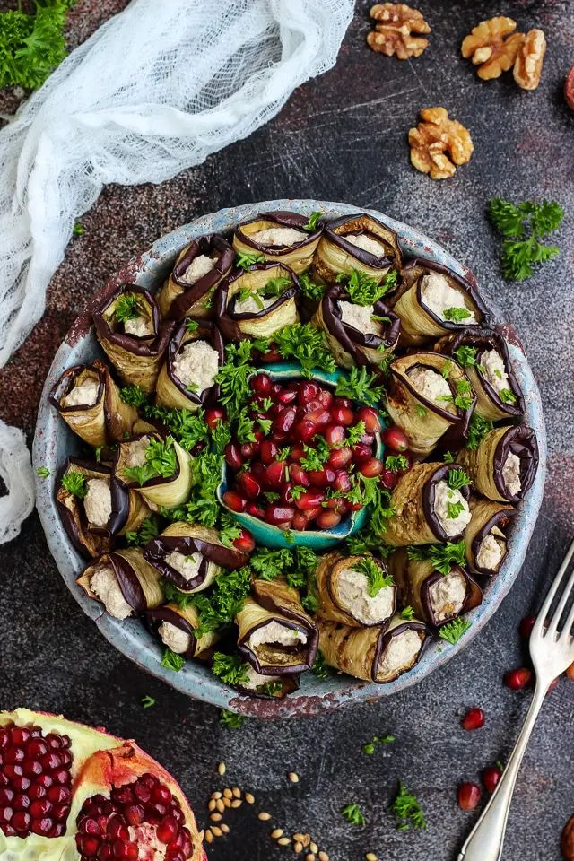 Georgian eggplant rolls