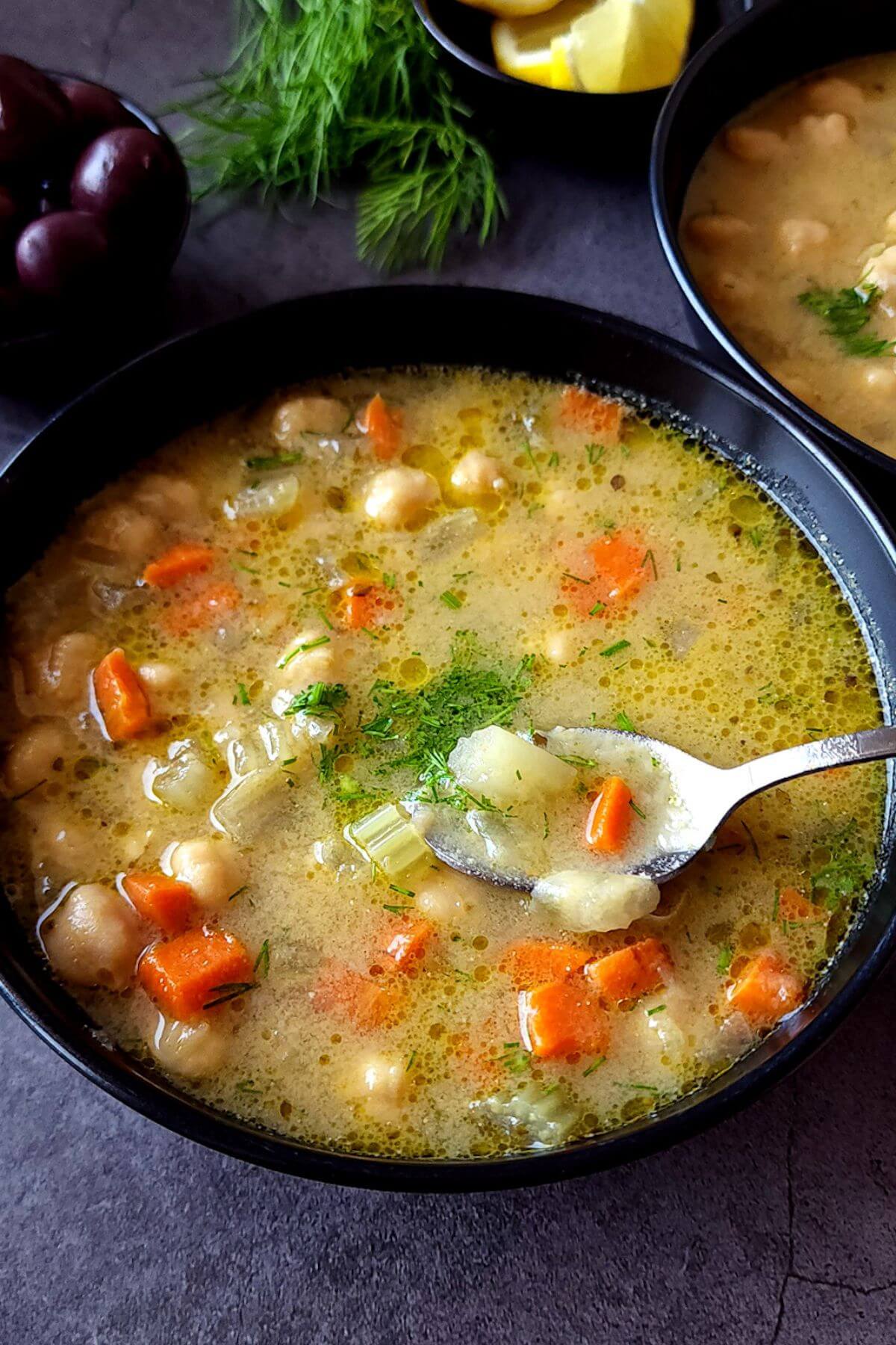 Greek chickpea soup