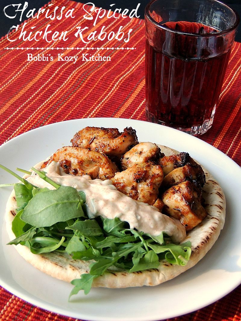 harissa chicken kabobs