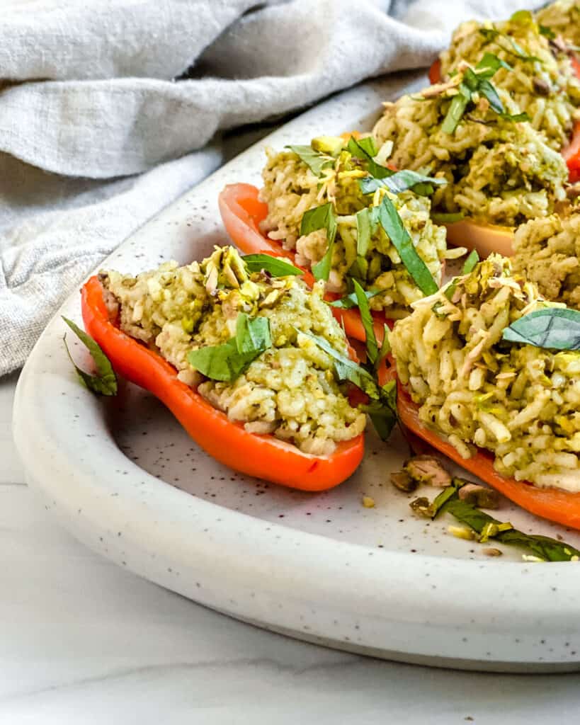 stuffed roasted sweet peppers