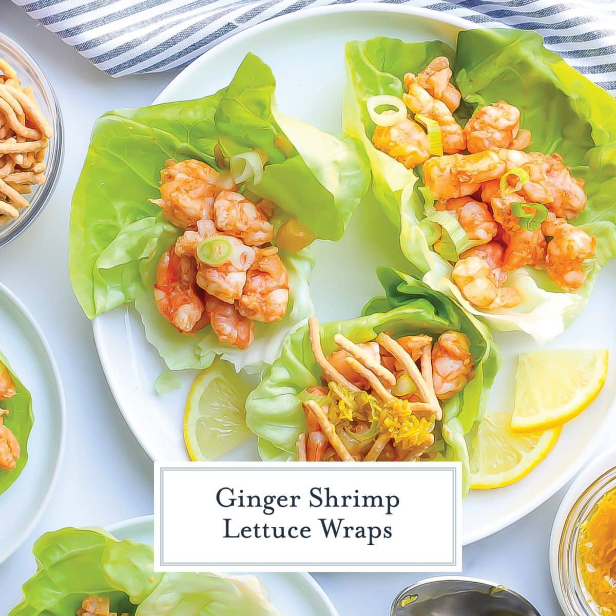 ginger shrimp lettuce wraps