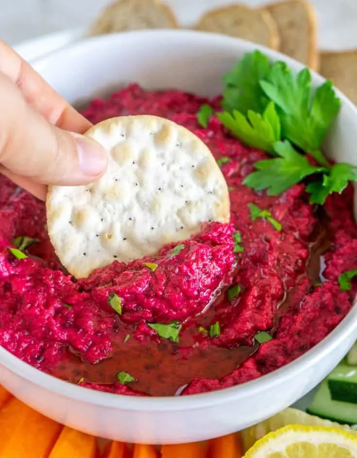 eggplant dip with beets