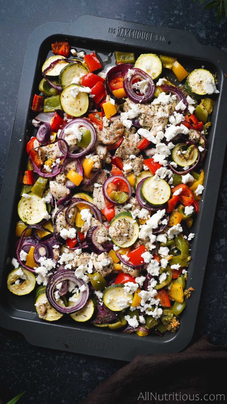 Greek sheet pan chicken