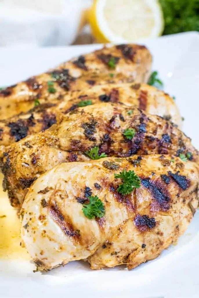 grilled chicken breasts