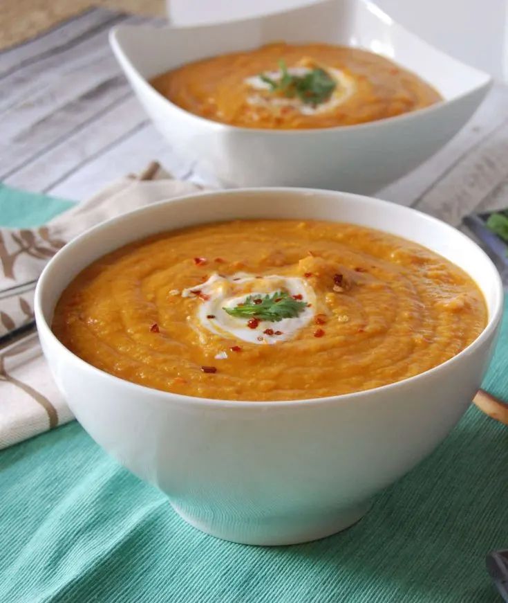 morrocan carrot and lentil soup