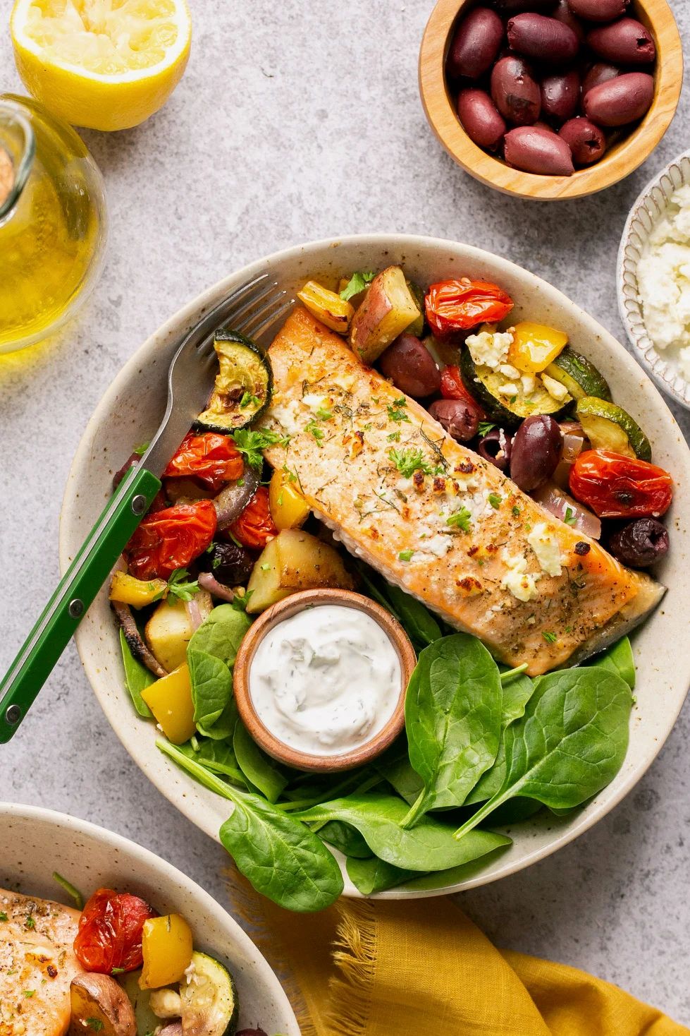 sheet pan salmon and veggies