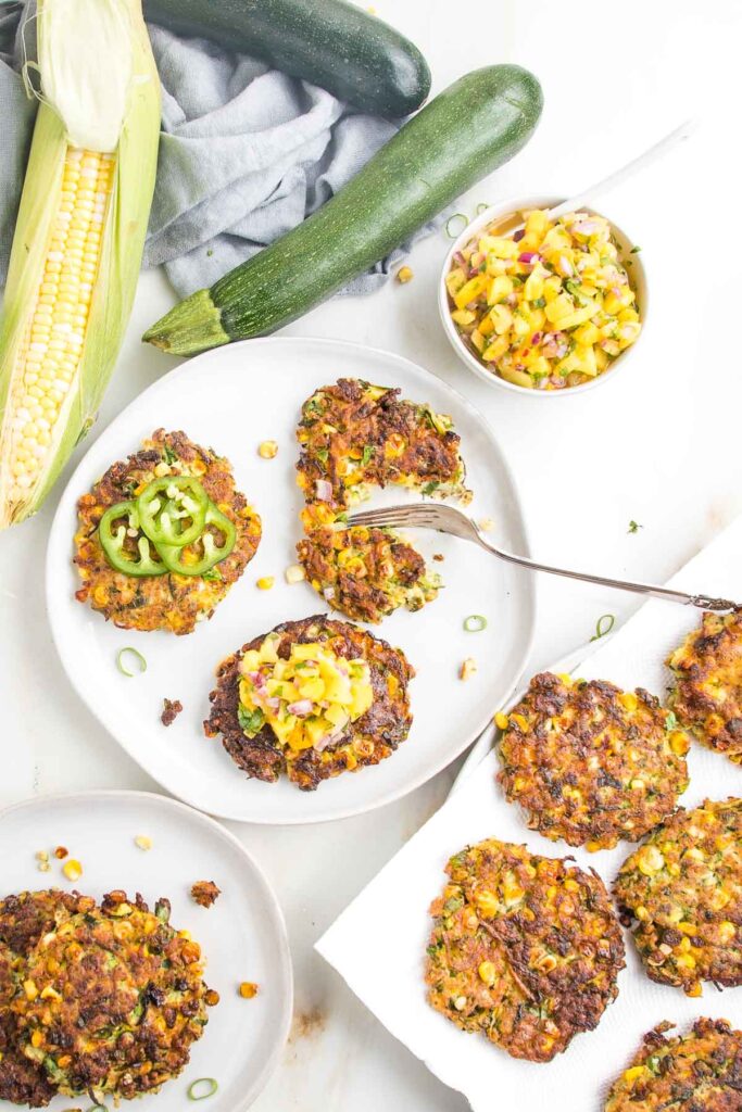 corn zucchini fritters