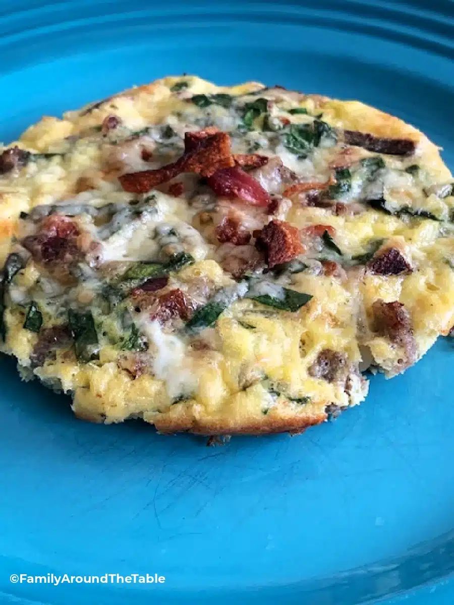 sausage and spinach frittata