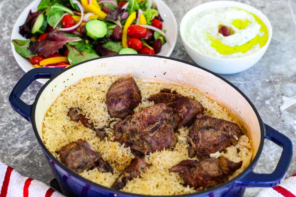 oven baked lamb and rice