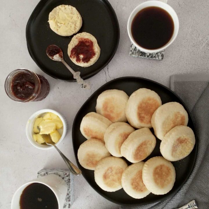 homemade english muffins