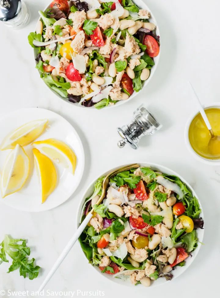 white bean and tuna salad