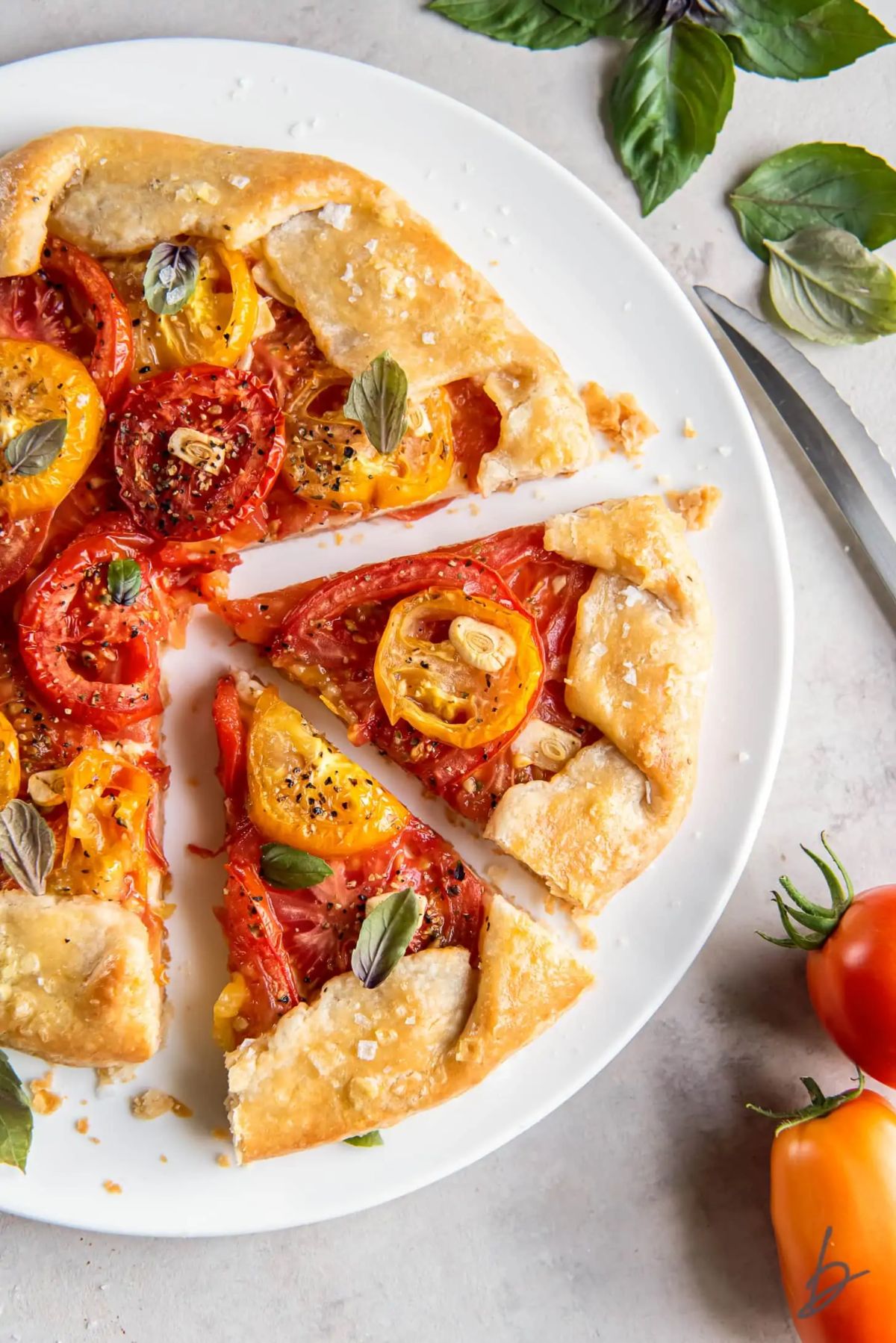 fresh tomato galette