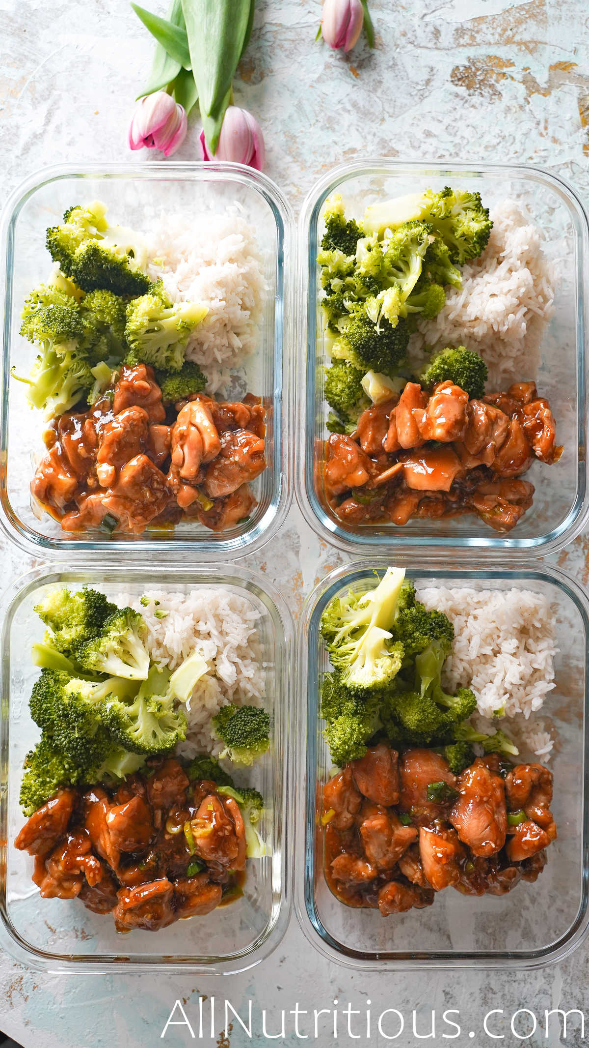 teriyaki chicken meal prep bowl