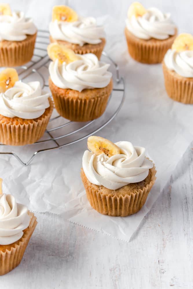 vegan banana cupcakes