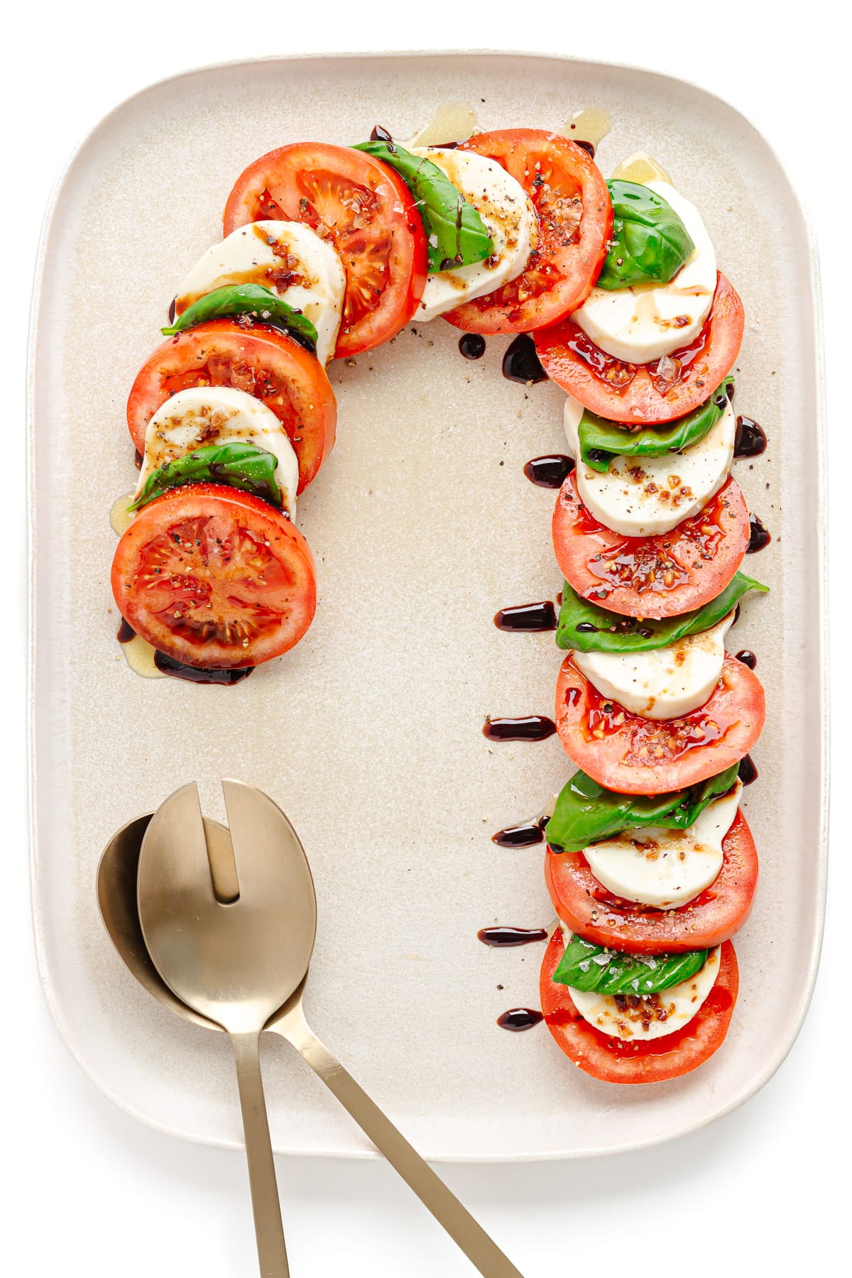 Christmas caprese salad