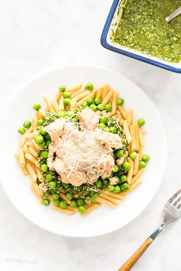 salmon pesto pasta