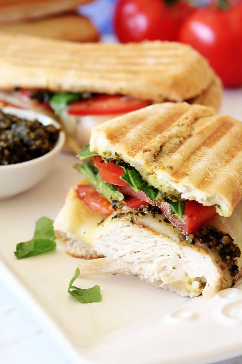 chicken pesto sandwiches