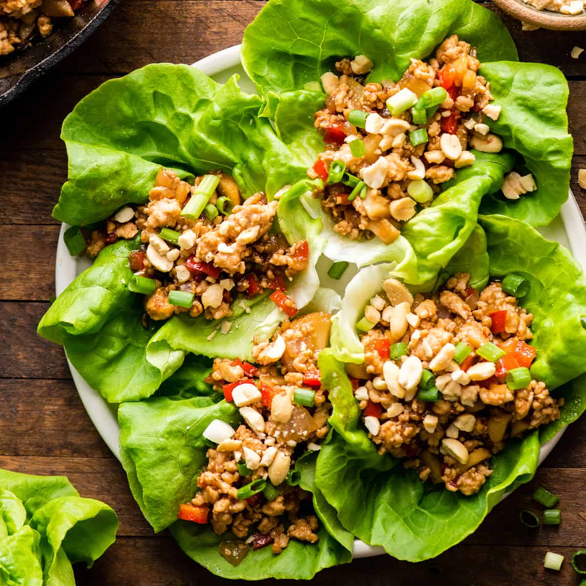 Asian chicken lettuce wraps