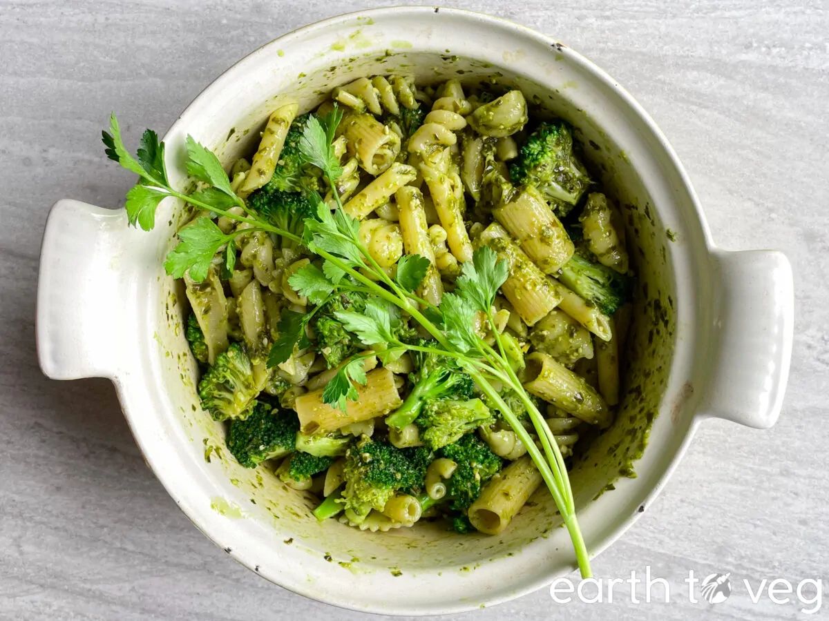 one pot pesto pasta