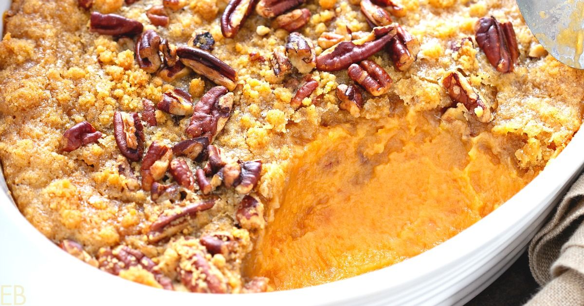 winter squash casserole with crumb topping
