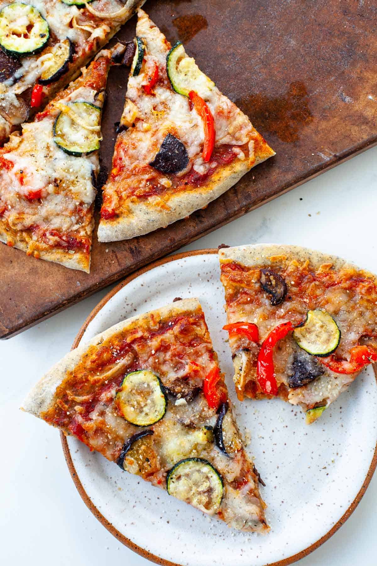 roasted vegetable pizza