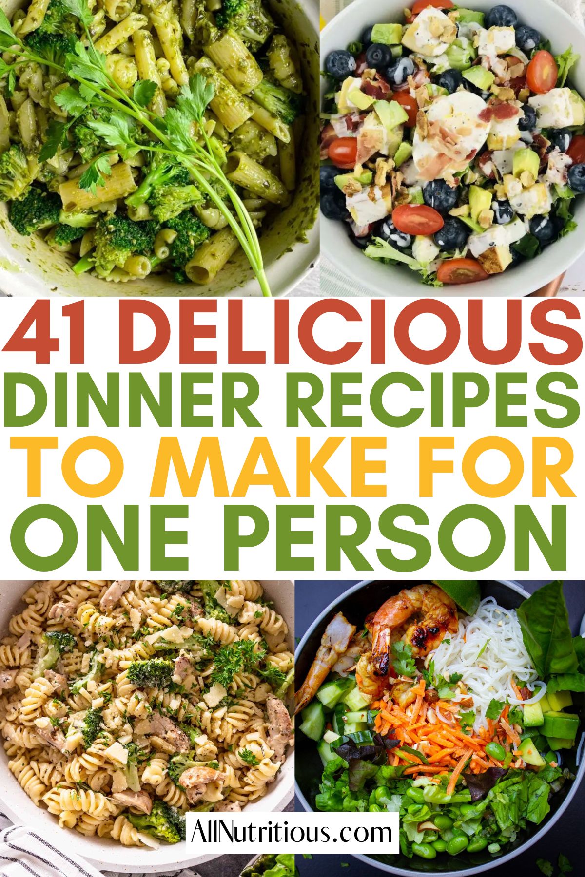 dinner recipe ideas for one