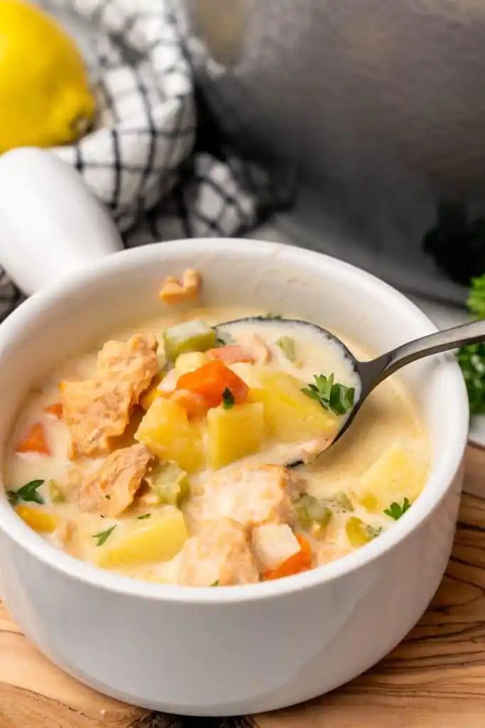 salmon chowder