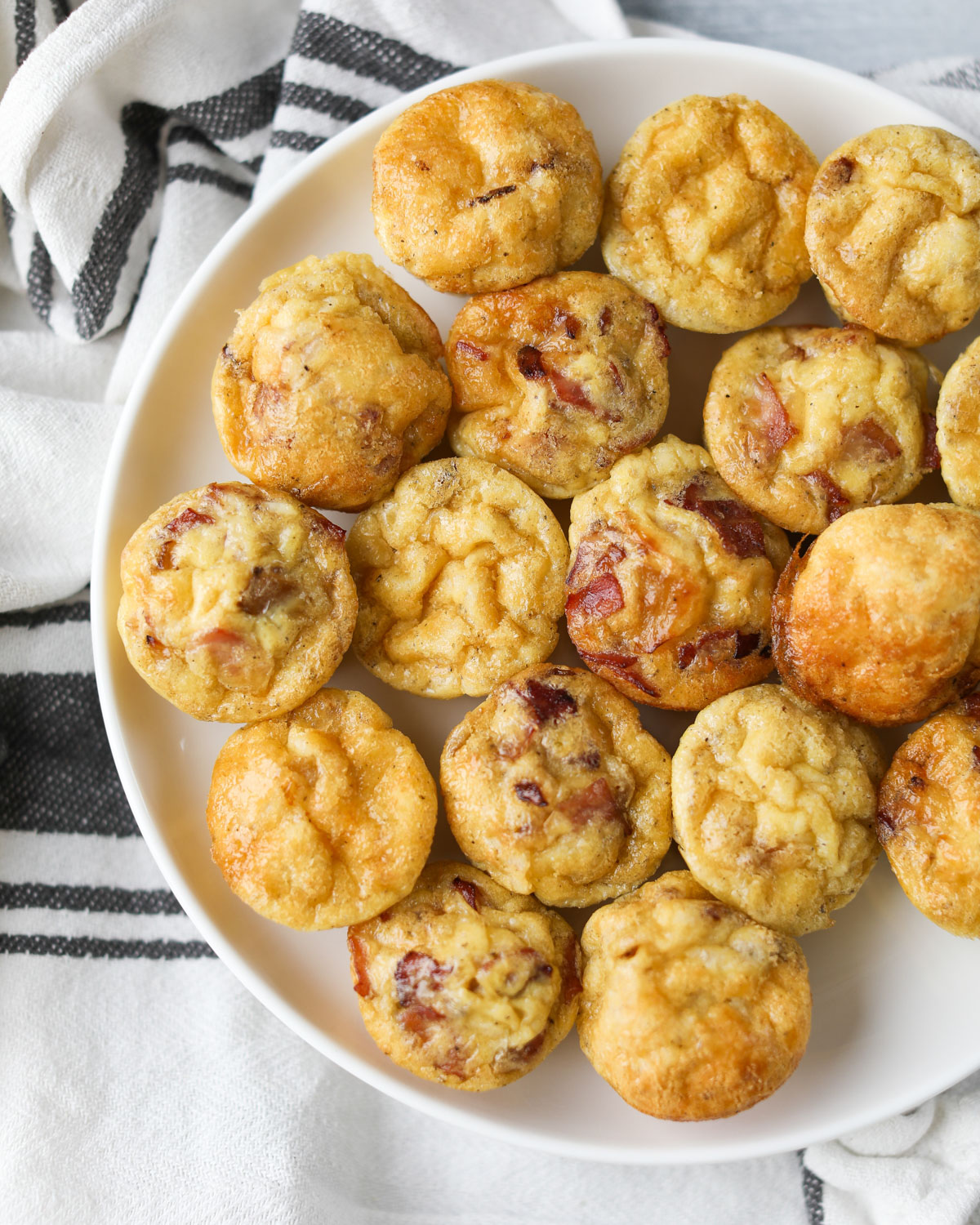 plate of egg bites