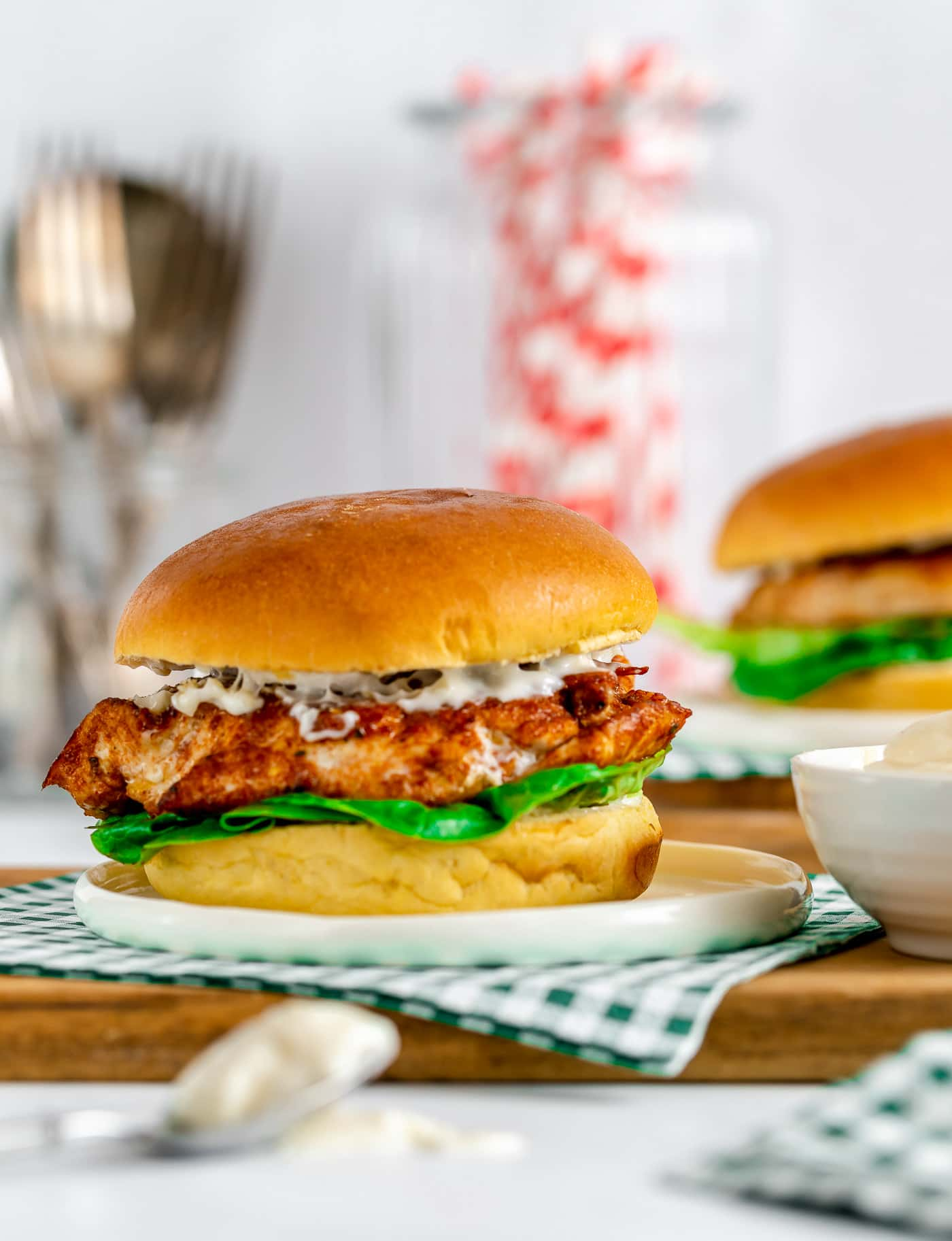 cajun chicken burger