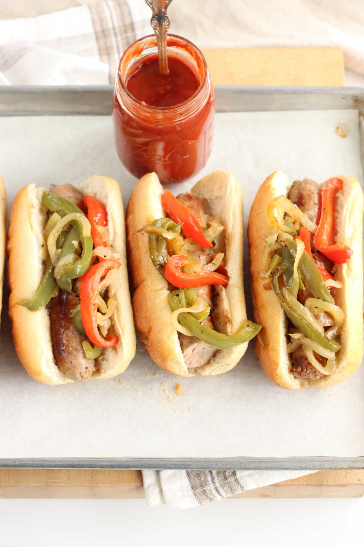 chicken sausage and peppers