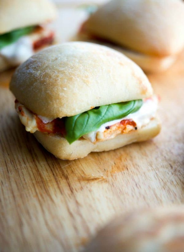 grilled chicken parmesan sliders