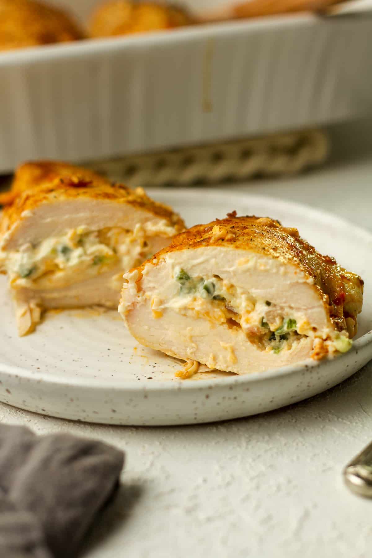 creamy jalapeno stuffed chicken