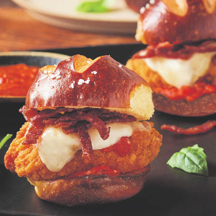 parmesan pepperoni chicken sliders