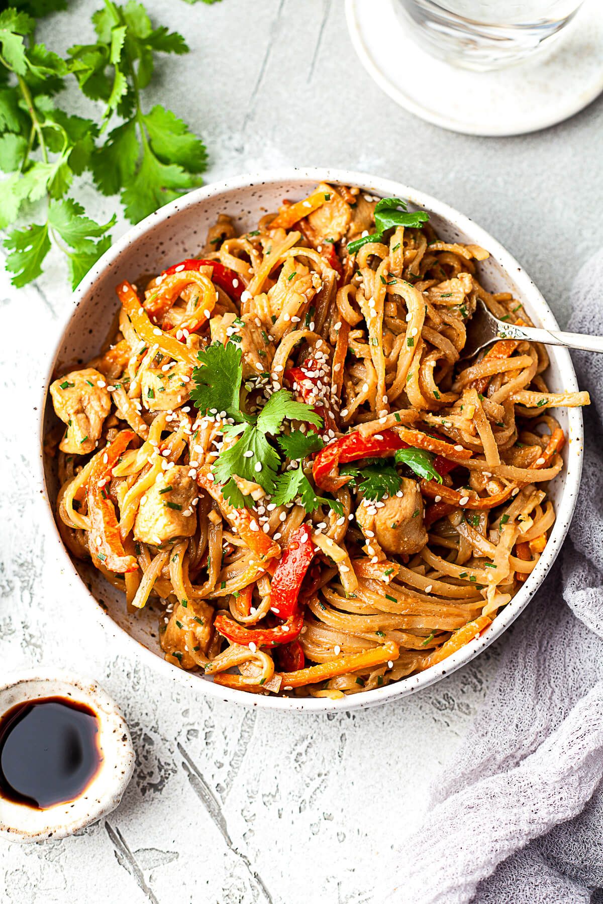 spicy peanut noodles