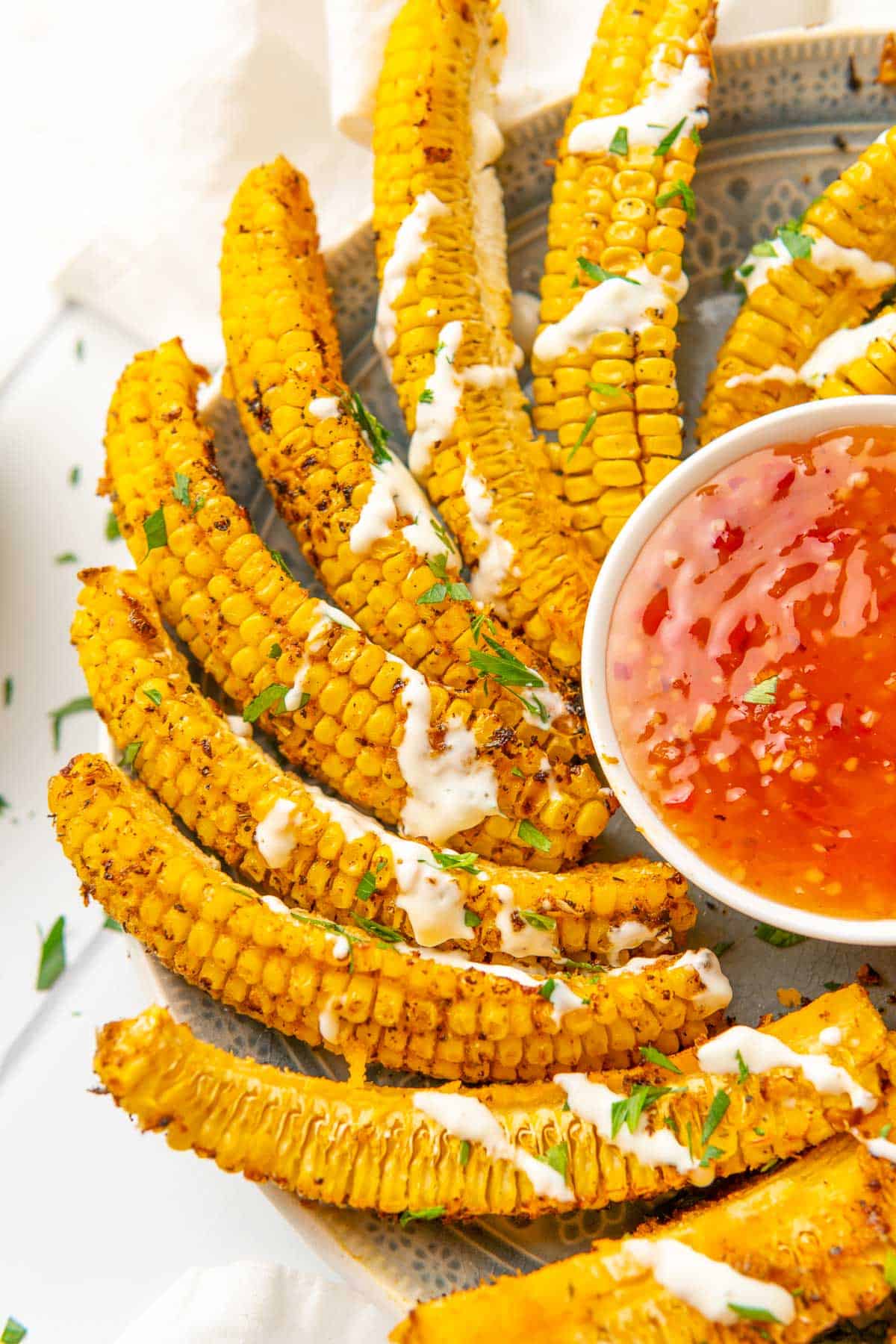 air fryer corn ribs