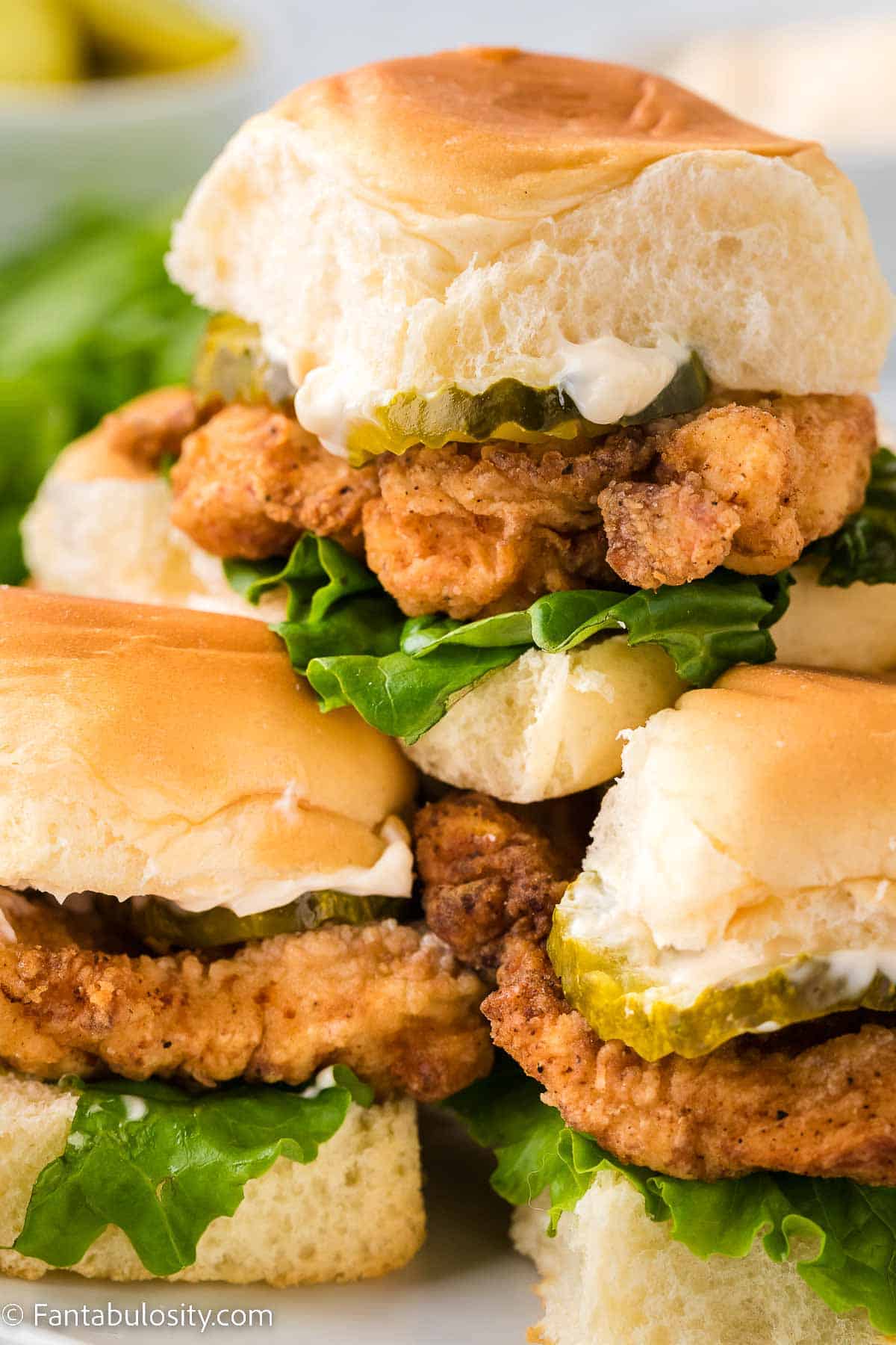 fried chicken sliders