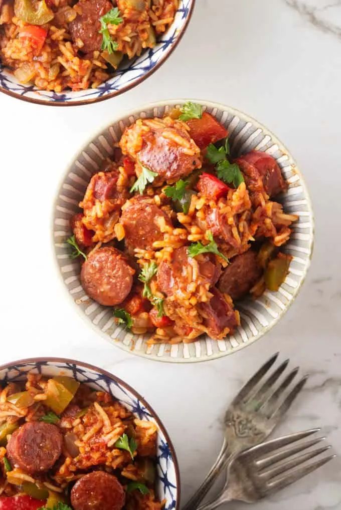 sausage and rice skillet dinner