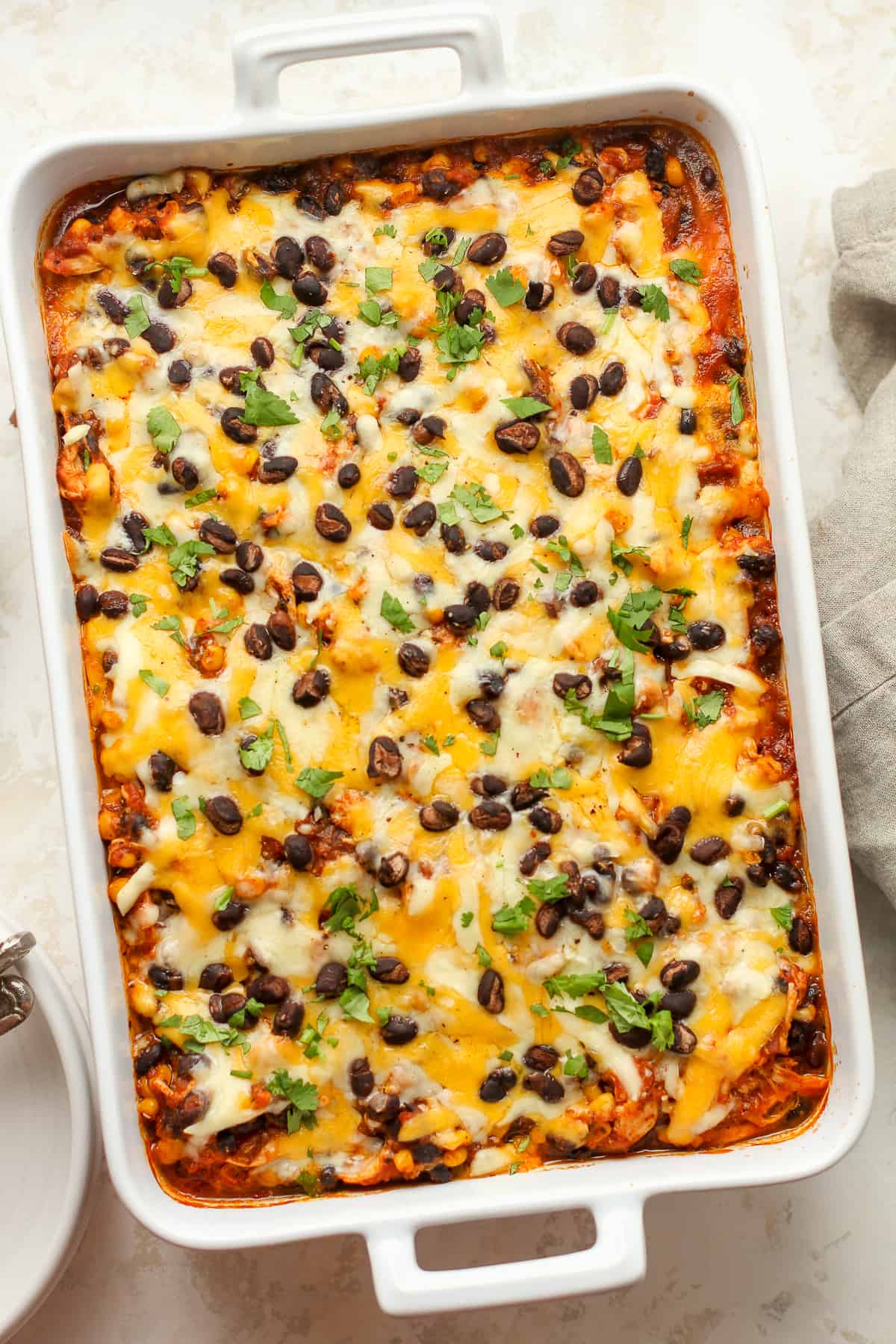 Mexican chicken and sweet potato casserole