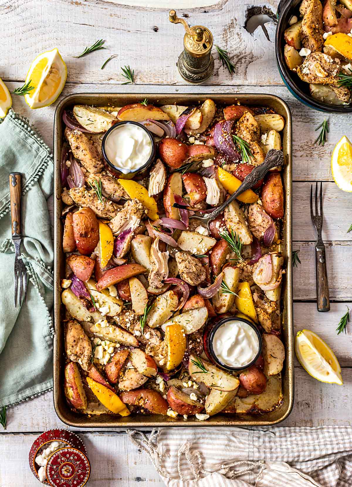 sheet pan chicken and potatoes