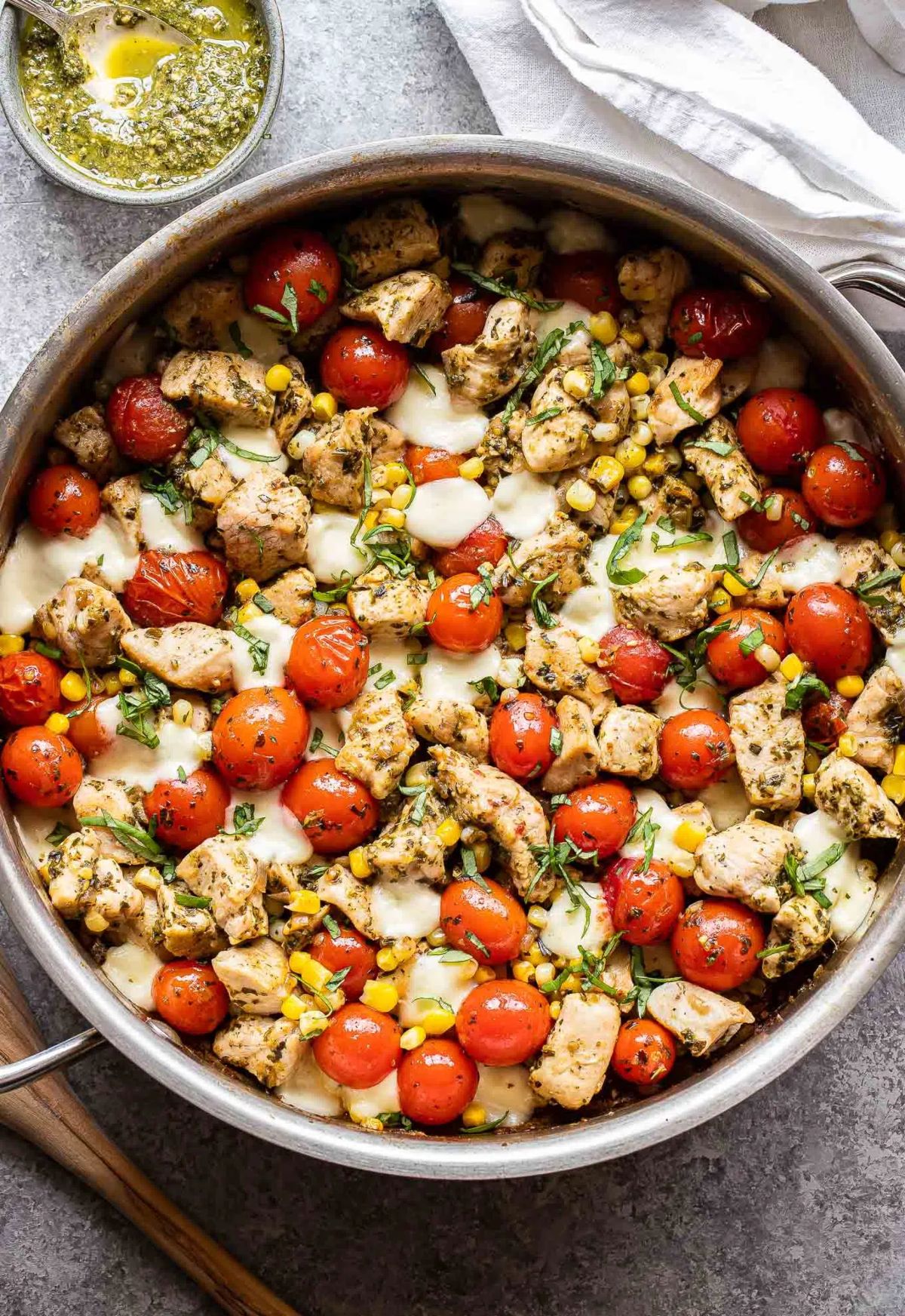 pesto chicken and tomato