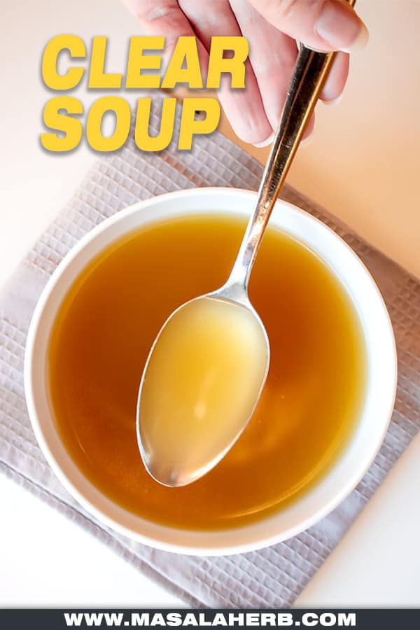 clear soup