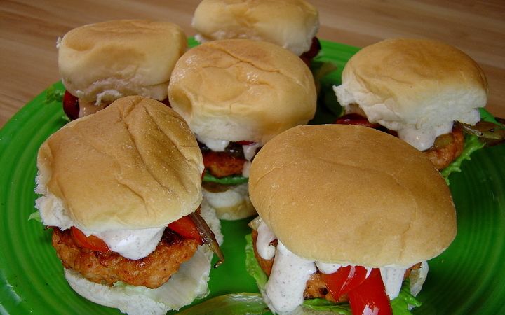 tandoori chicken sliders