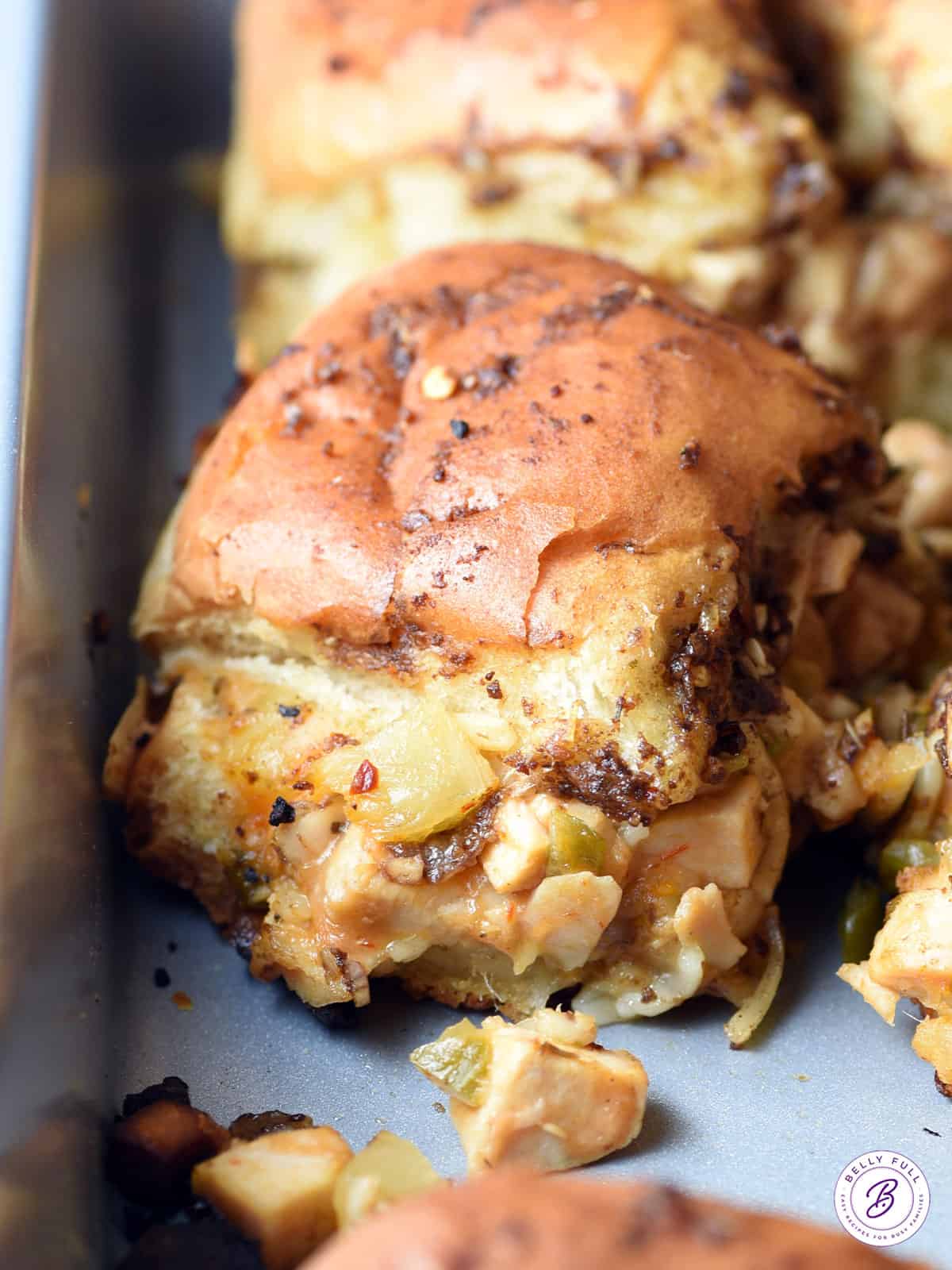 sweet and spicy bbq chicken sliders